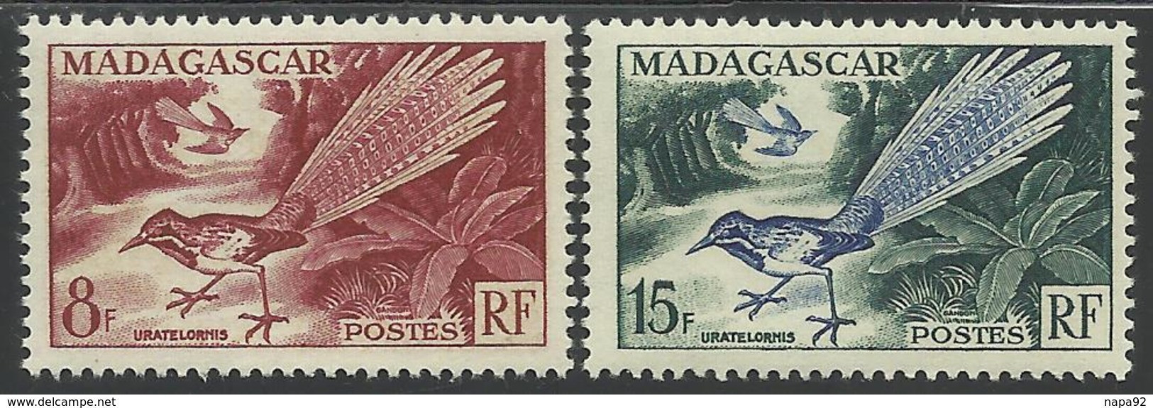 MADAGASCAR 1954 YT 323/324** - Other & Unclassified