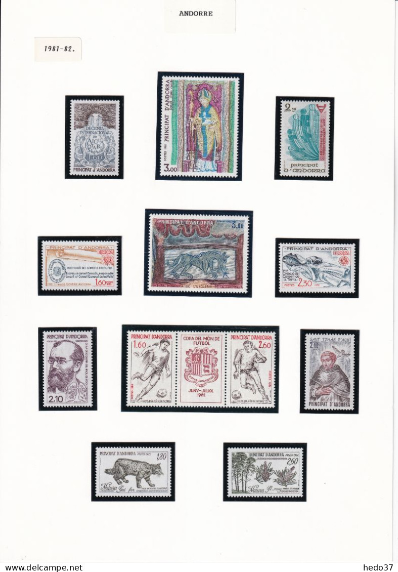 Andorre - Collection Vendue Page Par Page - Neufs ** Sans Charnière - TB - Unused Stamps