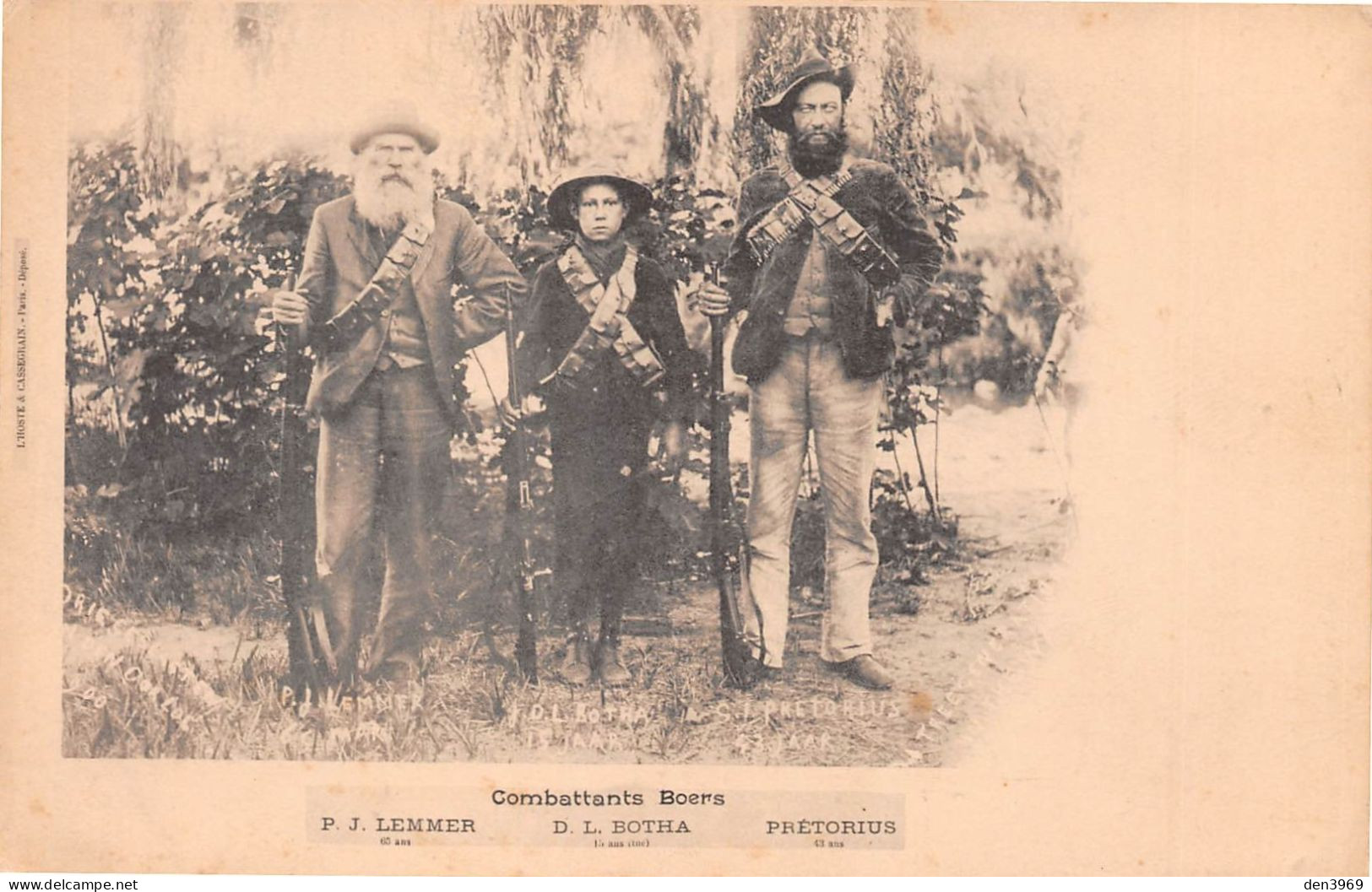 Afrique Du Sud - Guerre Des Boers - Combattants Boers : P. J. Lemmer, D. L. Botha, Prétorius - Fusils - Précurseur - South Africa