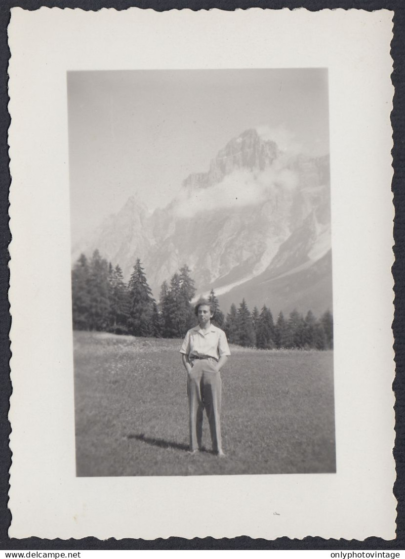 Il Sorapis Visto Da San Vito Di Cadore (BL) 1951 - Fotografia D'epoca - Orte