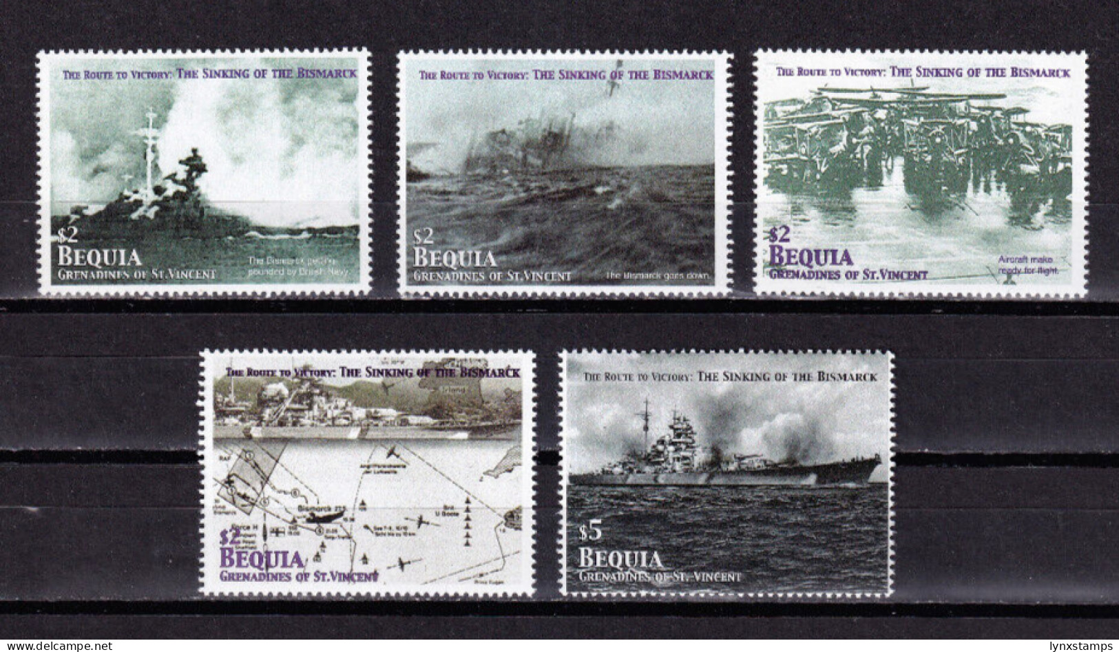 LI06 Bequia 2005 The 60th Anniversary Of The End Of The World War II Mint Stamp - St.Vincent Und Die Grenadinen
