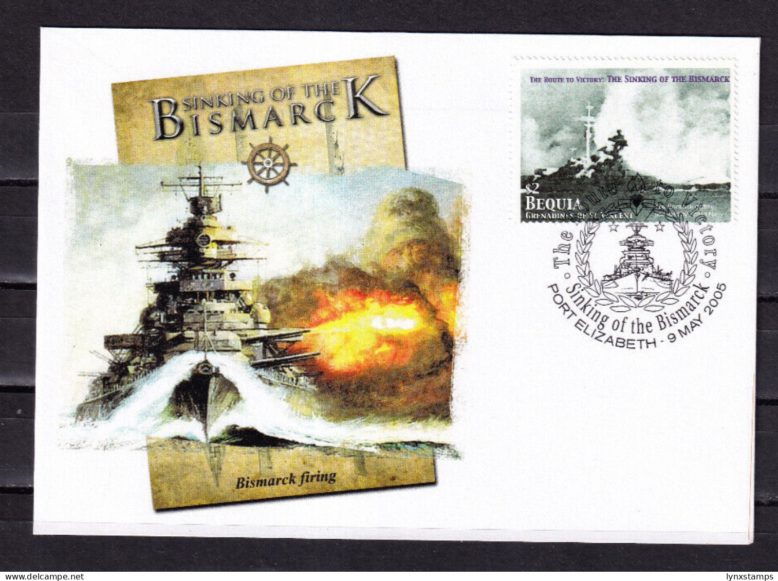 LI06 Bequia 2005 The 60th Anniversary Of The End Of The World War II FDC - St.Vincent Und Die Grenadinen