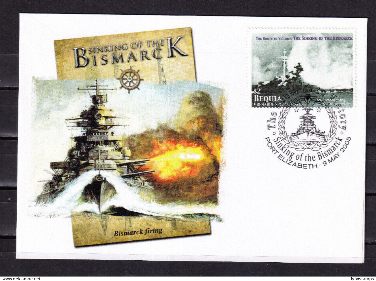 LI06 Bequia 2005 The 60th Anniversary Of The End Of The World War II FDC - St.Vincent E Grenadine