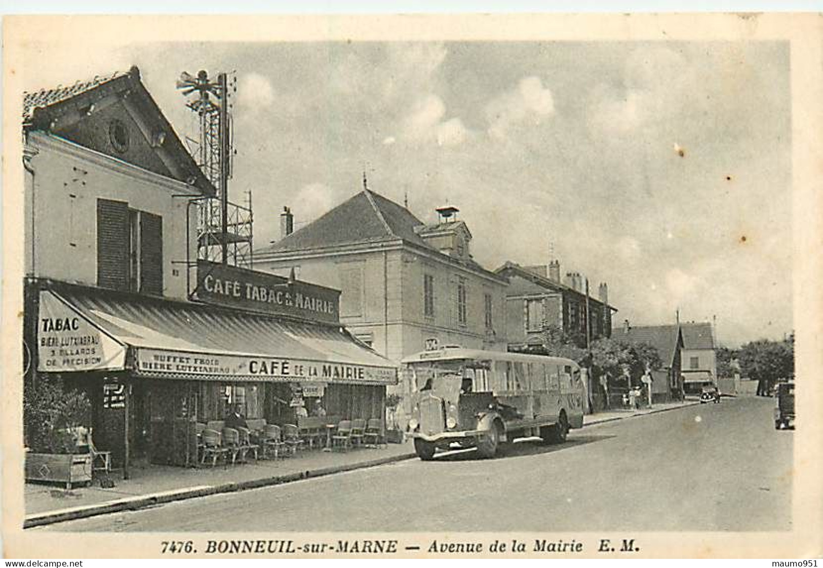 94 BONNEUIL SUR MARNE - AVENUE DE LA MAIRIE - CAFE TABAC - Bonneuil Sur Marne