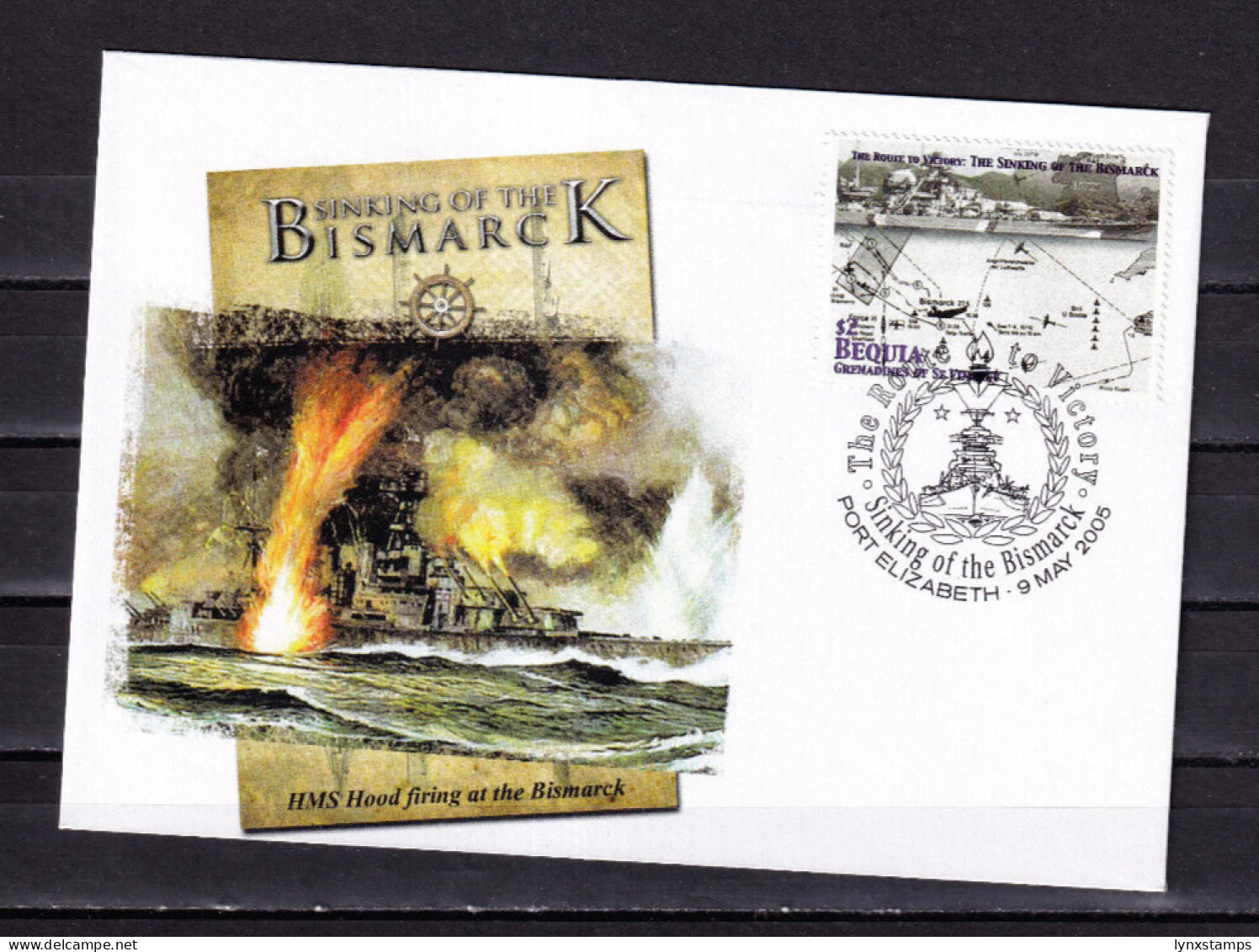 LI06 Bequia 2005 The 60th Anniversary Of The End Of The World War II FDC - St.Vincent Und Die Grenadinen