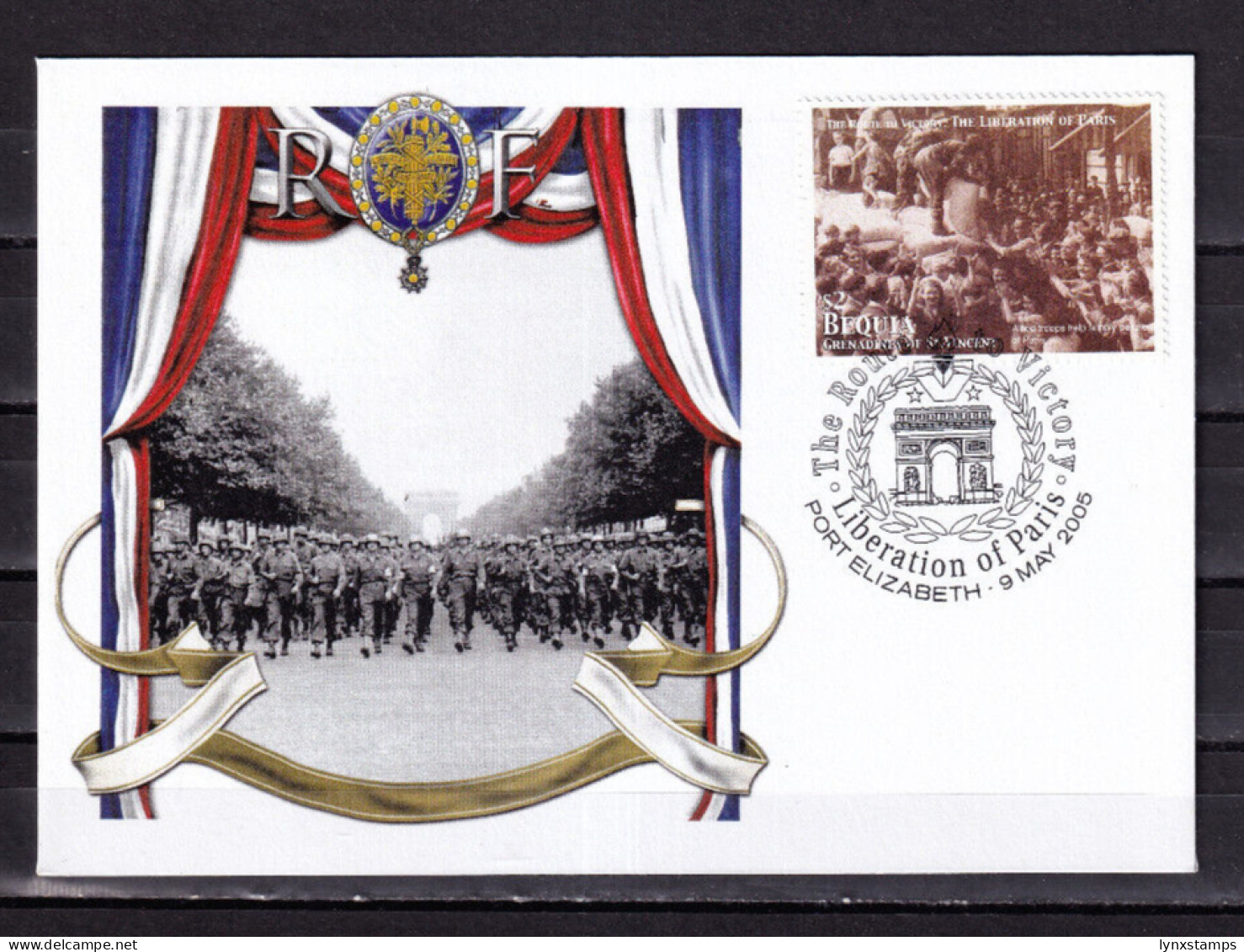 LI06 Bequia 2005 The 60th Anniversary Of The End Of The World War II FDC - St.Vincent Y Las Granadinas