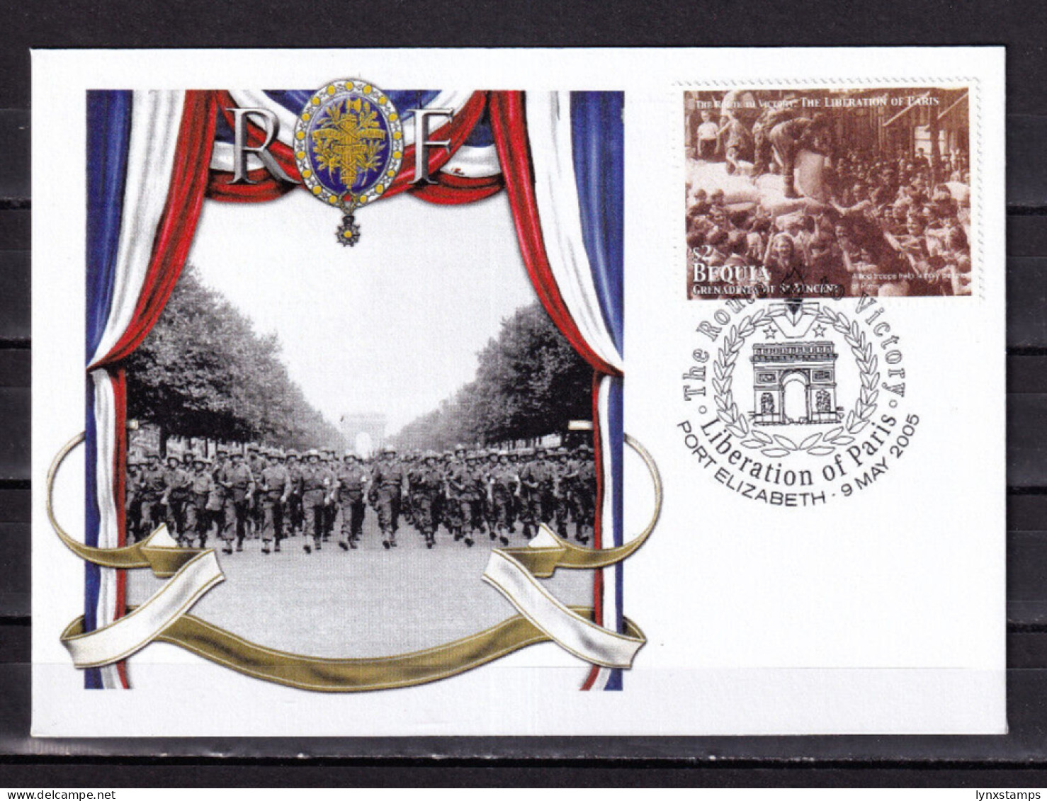 LI06 Bequia 2005 The 60th Anniversary Of The End Of The World War II FDC - St.Vincent E Grenadine