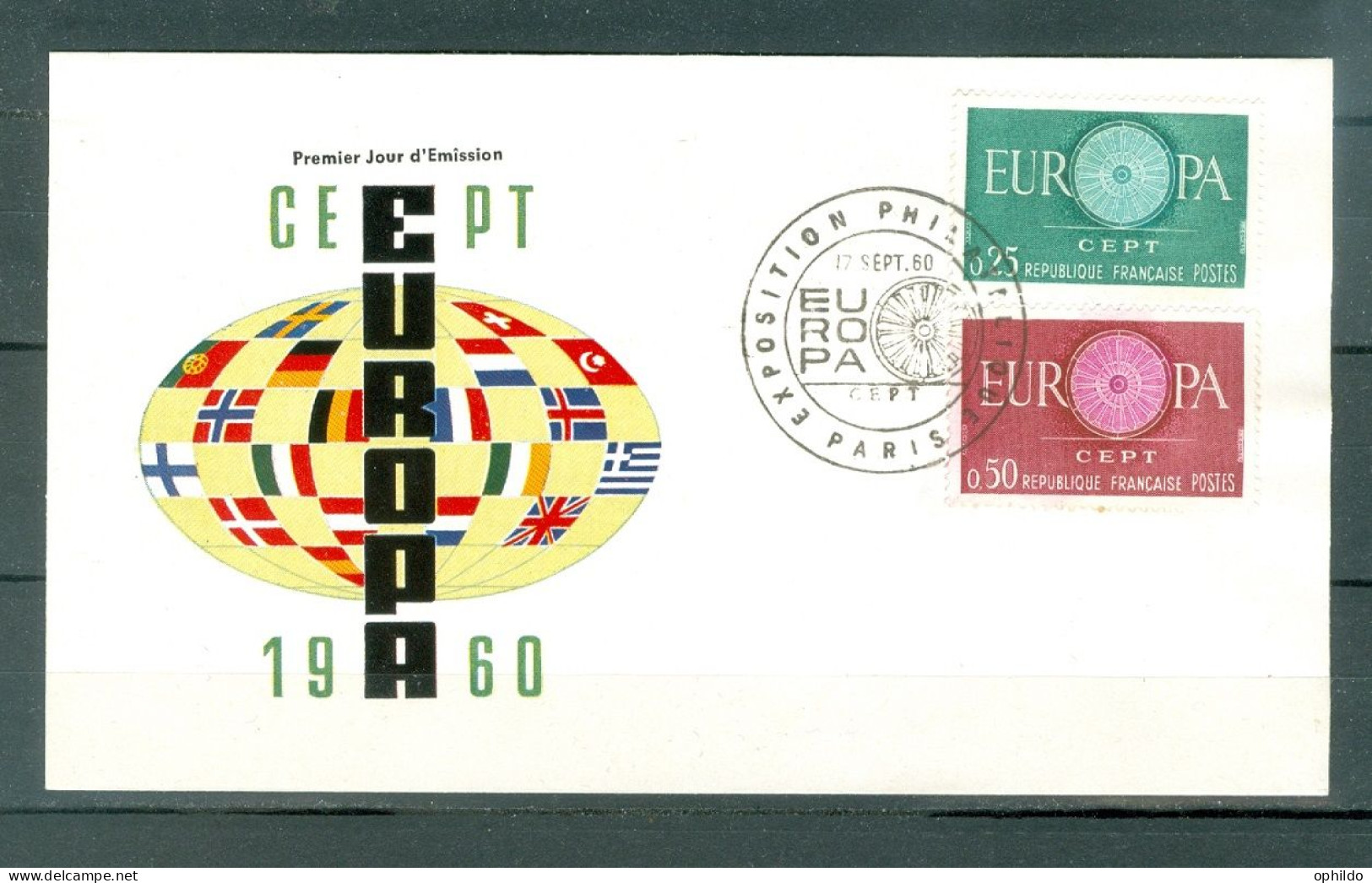 France FDC  Europa  1960   - 1960