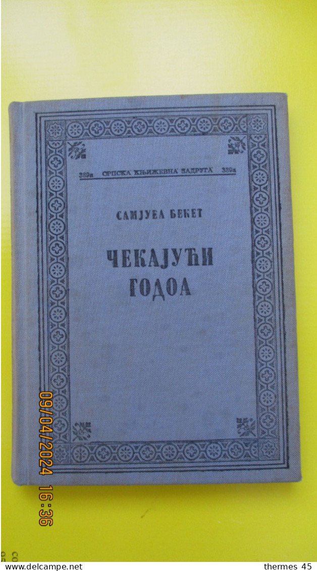 En SERBE / S. BECKETT / EN ATTENDANT GODOT / 1964 - Slawische Sprachen
