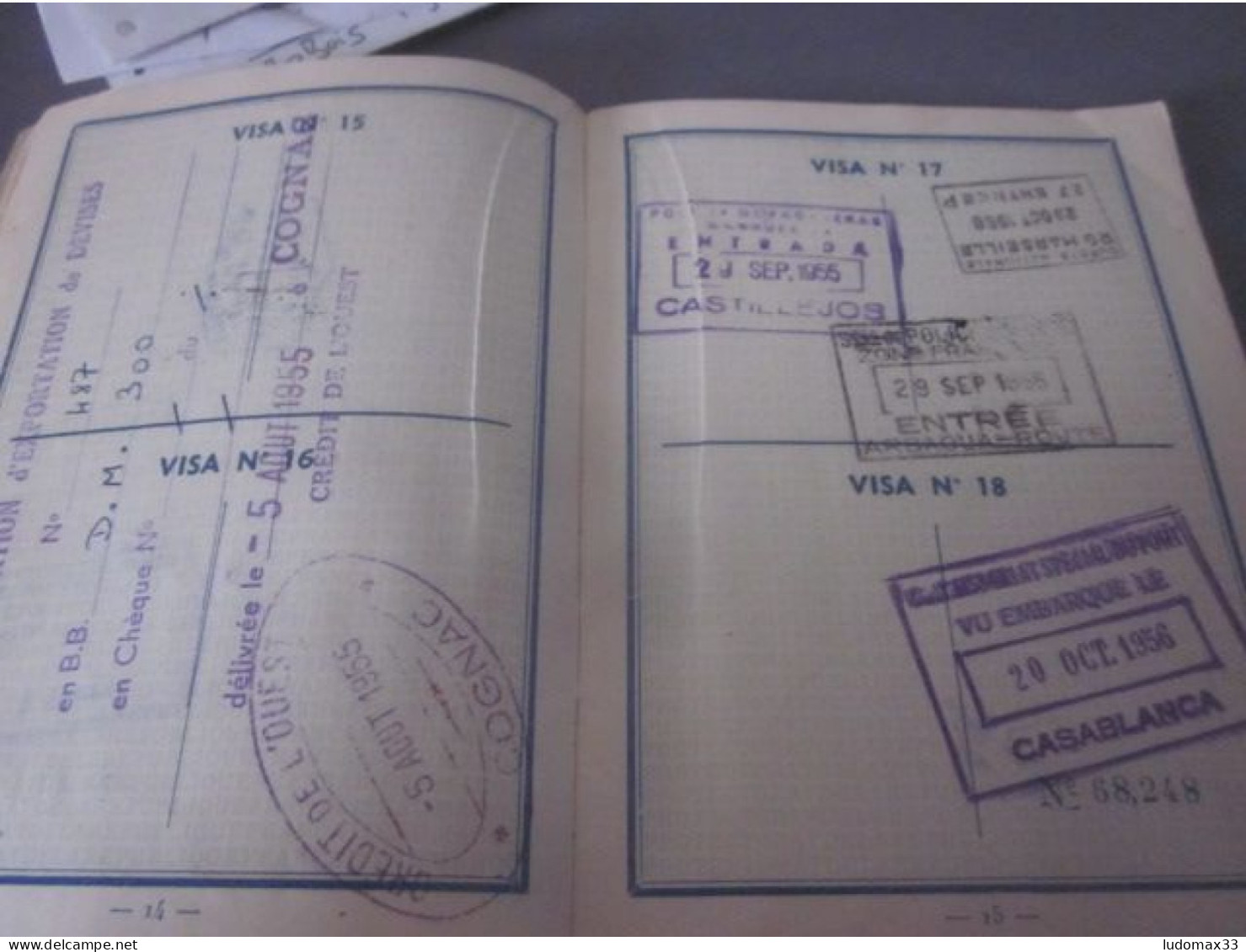 passeport protectorat maroc,portugal,espagne ,maroc