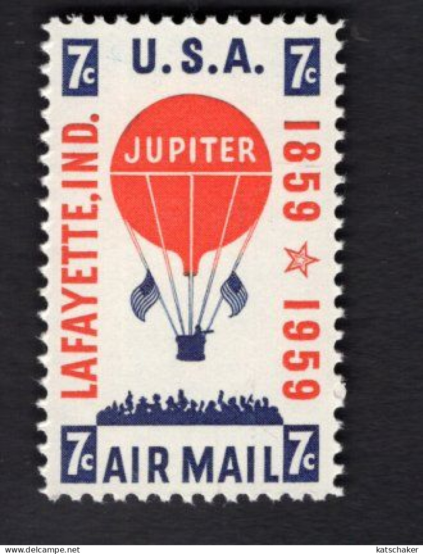 200219347 1959 SCOTT C54 (XX) POSTFRIS MINT NEVER HINGED  - BALLOON JUPITER - 2b. 1941-1960 Nuevos