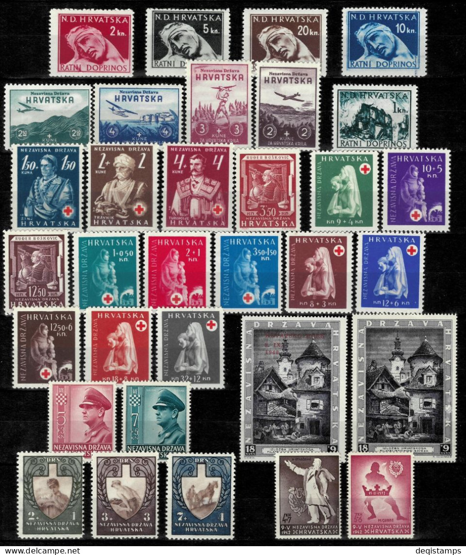 WWII Croatia NDH Year 1942/44 Stamps  MNH** - Croacia