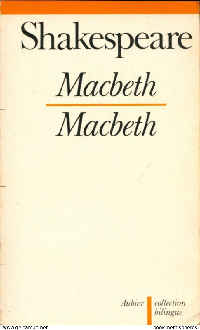 Macbeth (1981) De William Shakespeare - Other & Unclassified