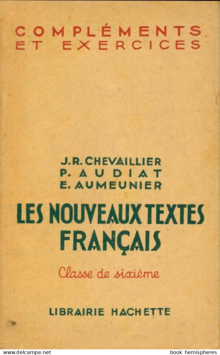 Les Nouveaux Textes Français 6e (1951) De Collectif - 6-12 Jaar