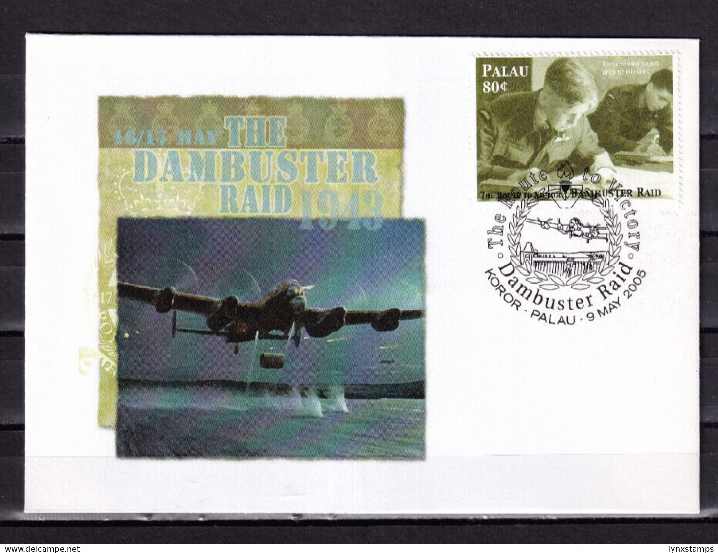 LI06 Palau 2005 The Route To Victory - Dambuster Raid FDC - Palau