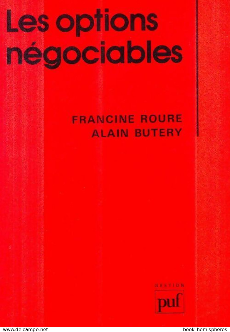 Les Options Négociables (1989) De Francine Roure - Economie