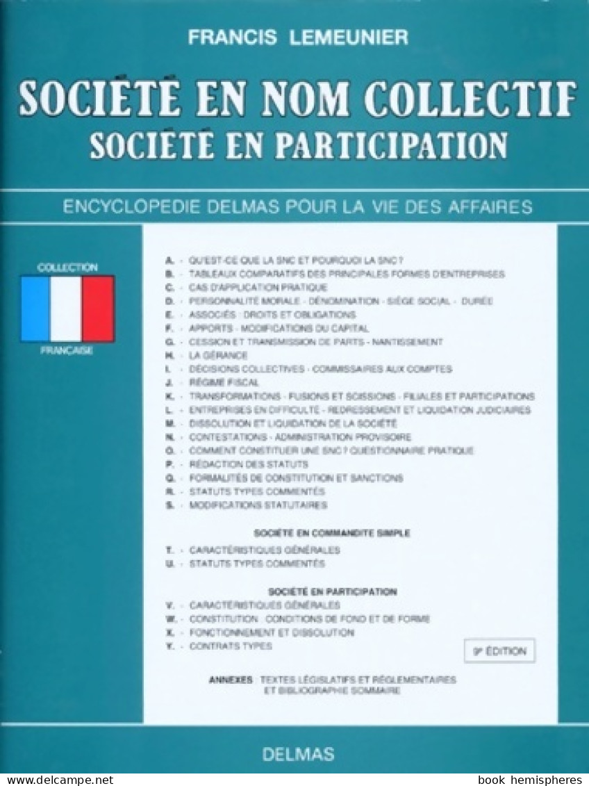 Encyclopédie Delmas (1997) De Francis Lemeunier - Droit