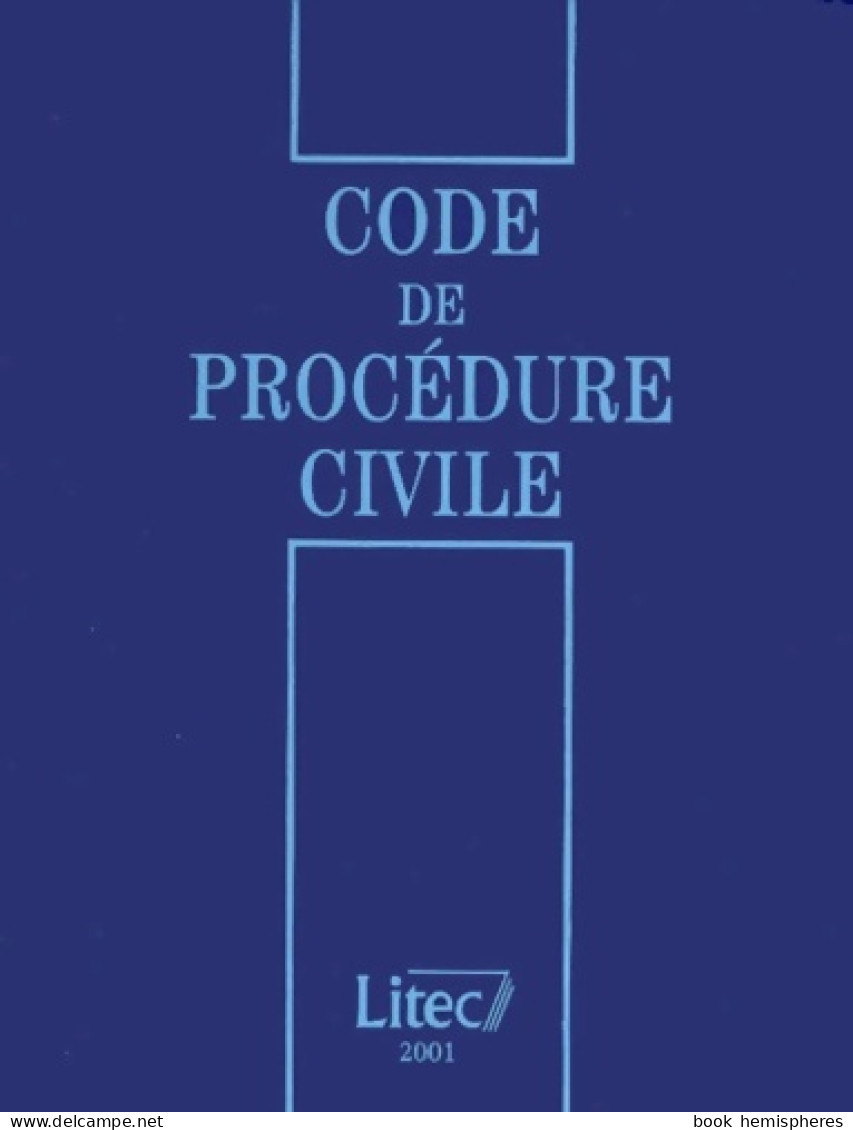 Code De La Procédure Civile 2001 (2000) De Collectif - Droit