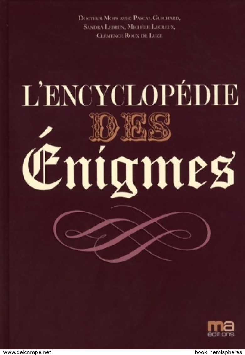 L'encyclopédie Des énigmes (2008) De Collectif - Palour Games