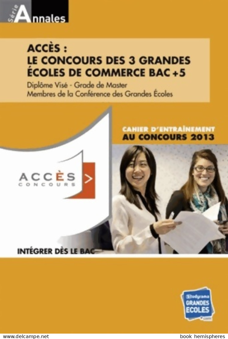 Annales Accès 2012-2013 Bac +5 (2012) De Fanny Bouteiller - Economie