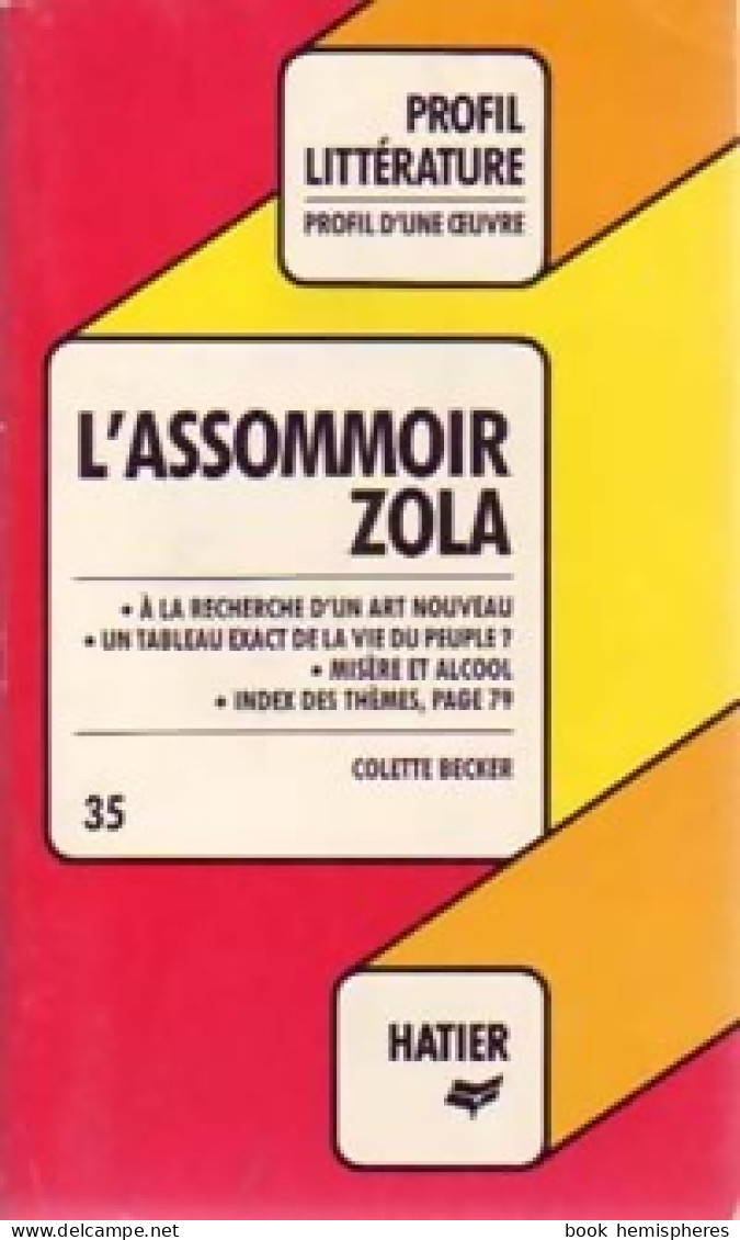 L'assommoir (1991) De Emile Zola - Auteurs Classiques