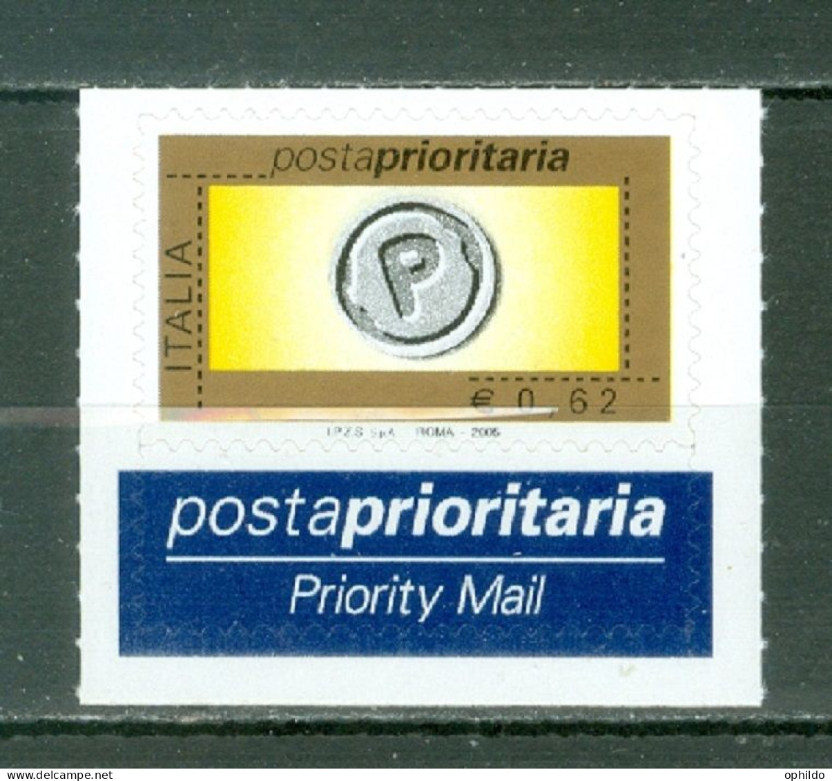 Italie Prior Année 2005  0,62 Euro  Michel  2804 IV  * *  TB   - 2001-10: Neufs