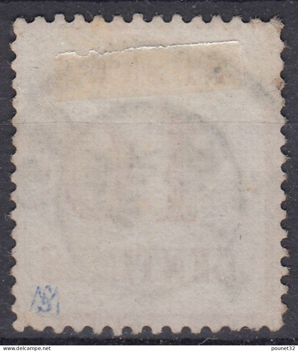 TIMBRE FRANCE ALSACE LORRAINE 20c BLEU N° 6 CACHET ALLEMAND DE COLMAR - Gebraucht