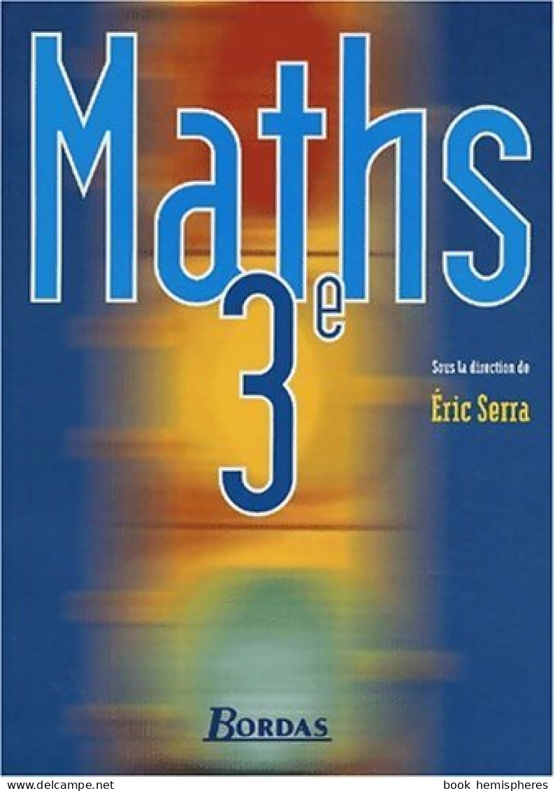 Maths 3e (2003) De Collectif - 12-18 Jaar