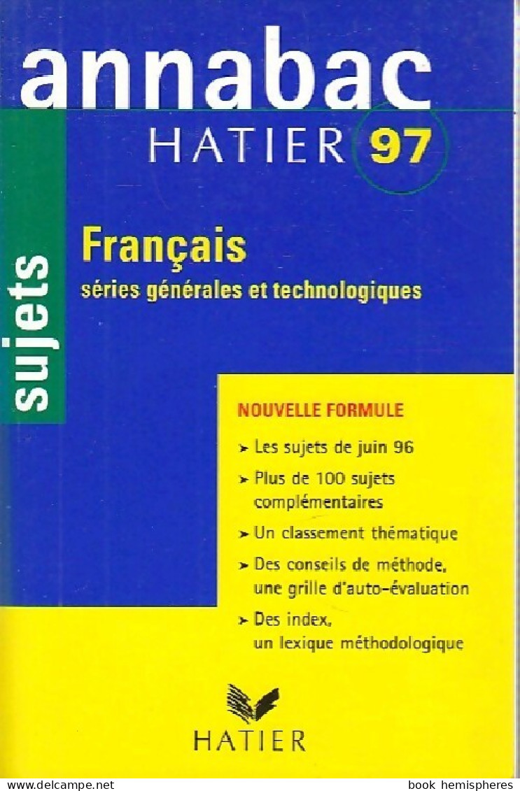 Français 1ère Toutes Séries 1997 (1996) De Bénédicte Boudou - 12-18 Años