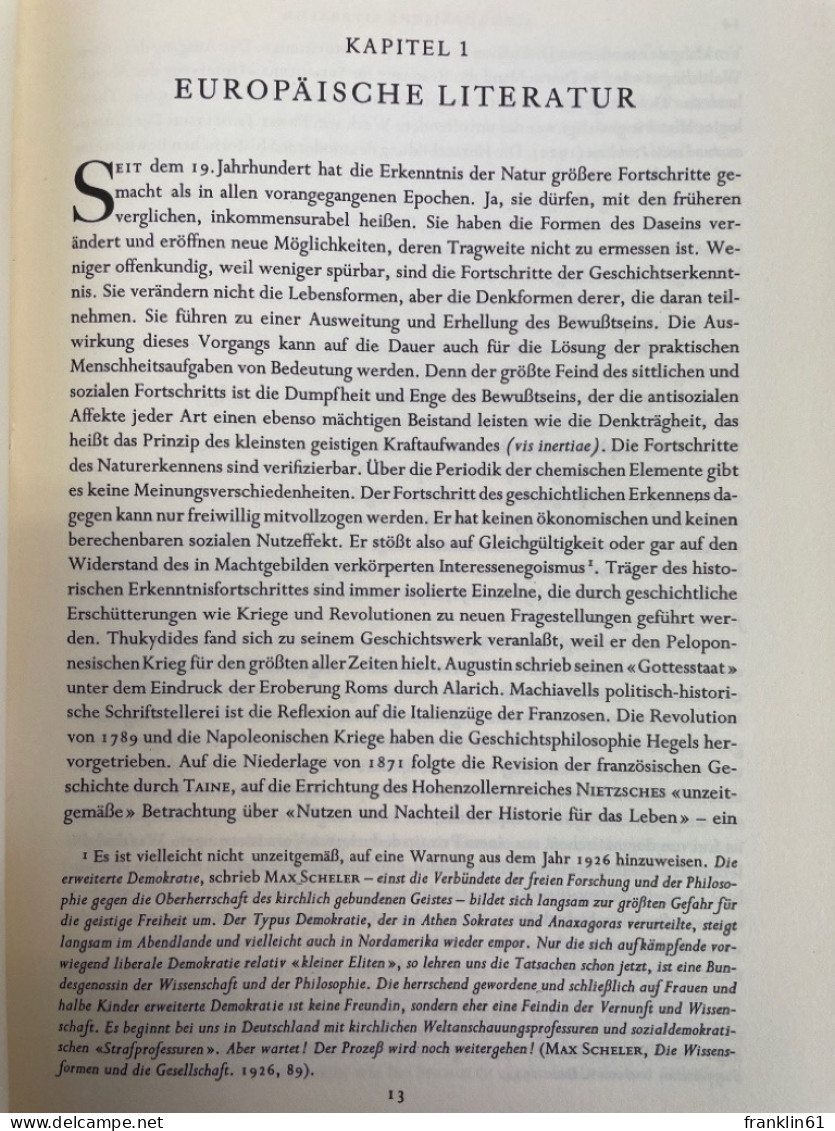 Europäische Literatur Und Lateinisches Mittelalter. - Otros & Sin Clasificación