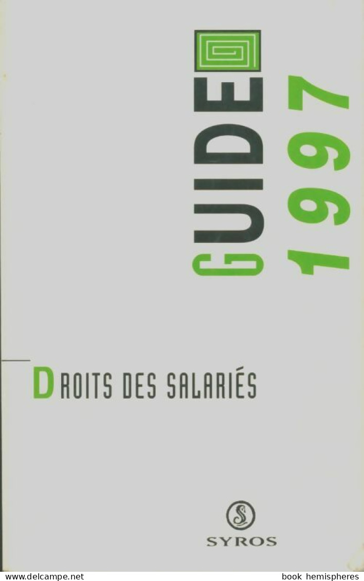 Droits Des Salariés (1996) De CFDT - Droit