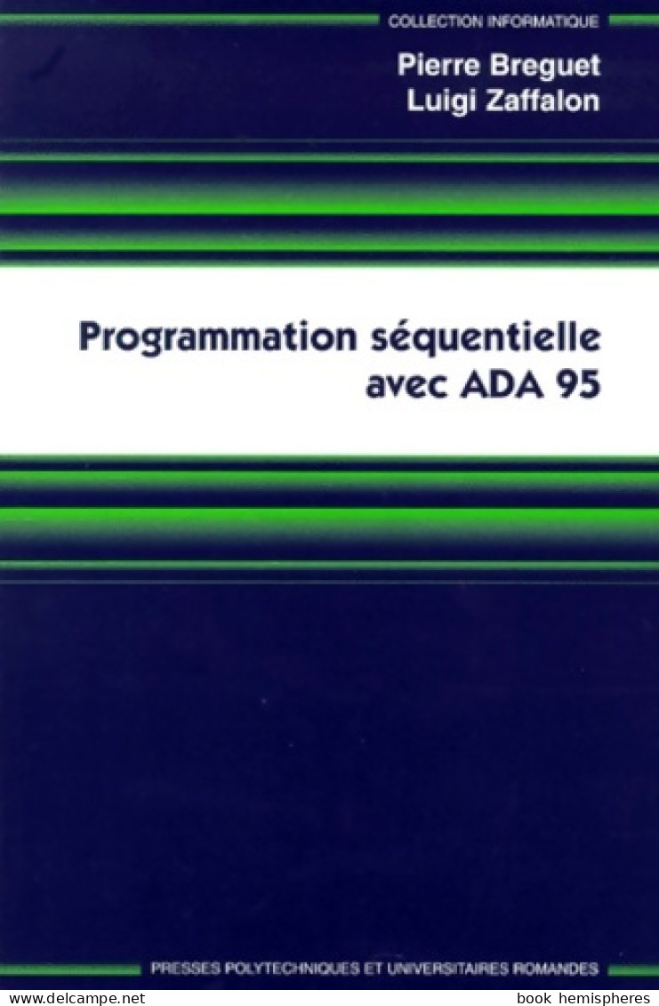 Programmation Séquentielle (1999) De Breguet - Informatica