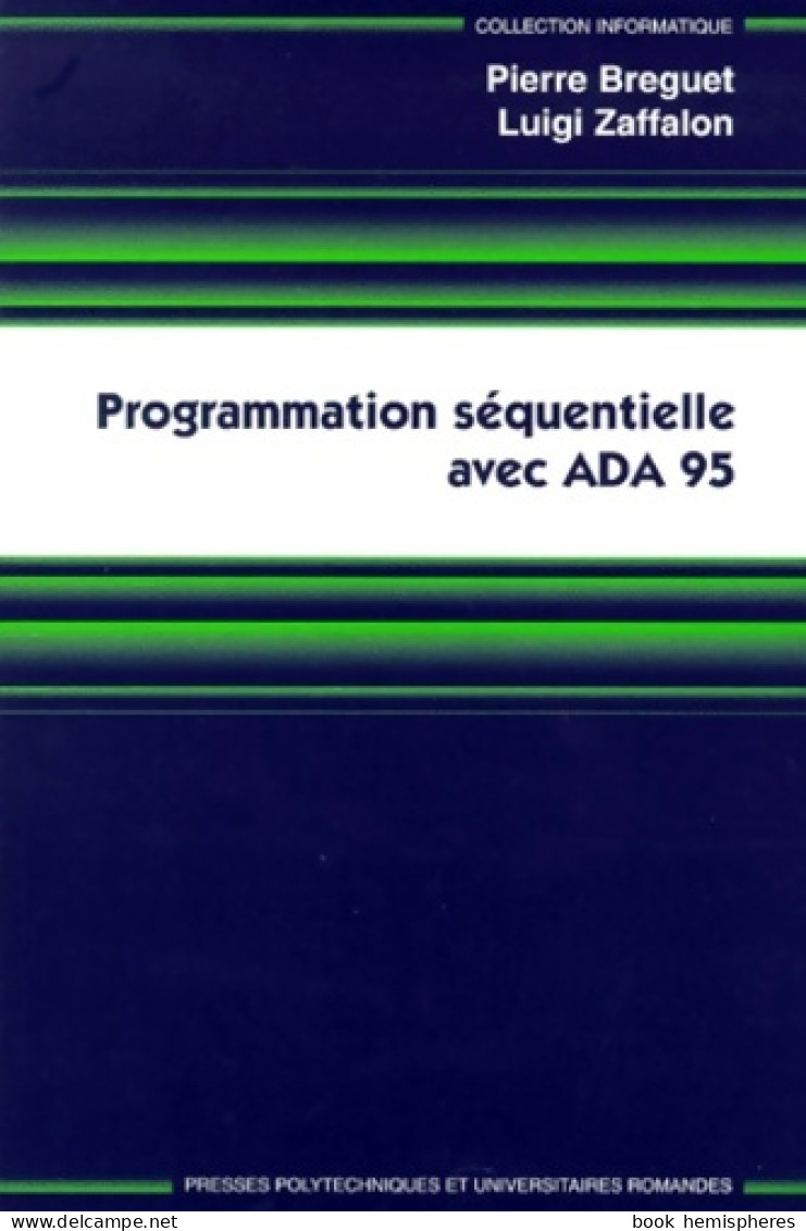 Programmation Séquentielle (1999) De Breguet - Informatique