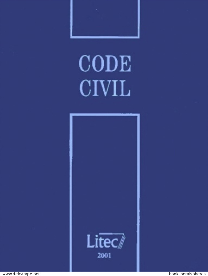 Code Civil 2001 (2000) De André Lucas - Diritto