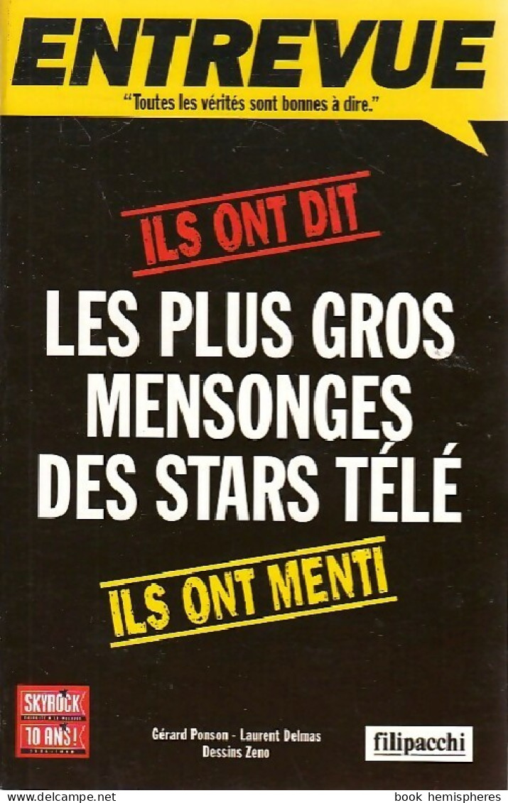 Les Plus Gros Mensonges Des Stars Télé (1996) De Gérard Ponson - Cinéma/Télévision