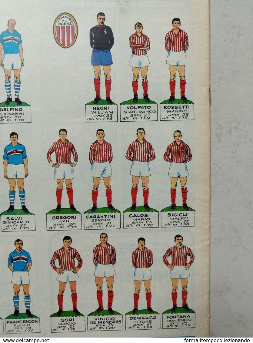 Bp2 Giornale Corriere Dei Piccolicon Figurine Calciatori Sampdoria Vicenza 1967 - Tijdschriften & Catalogi