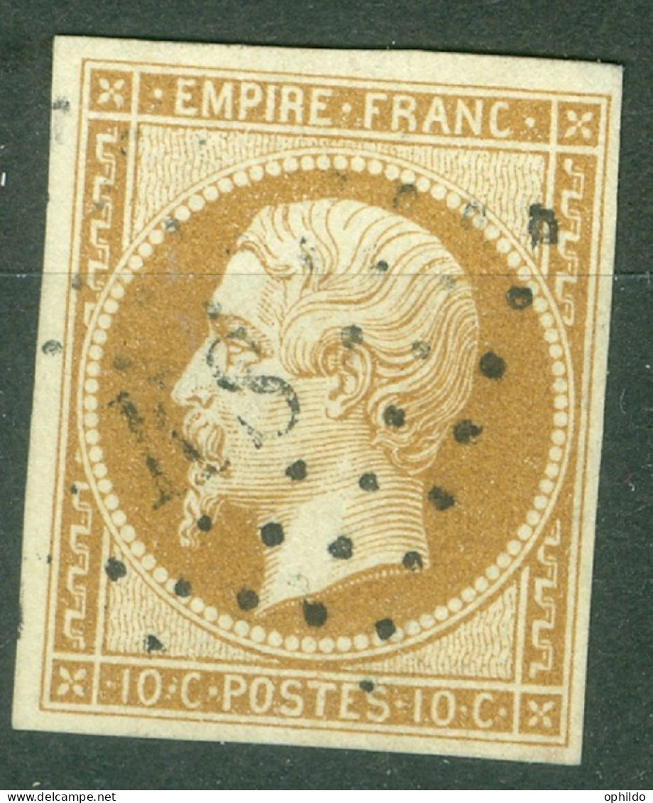 France  13 B  Ob TB  Obli Paris KS Romain  - 1853-1860 Napoleon III