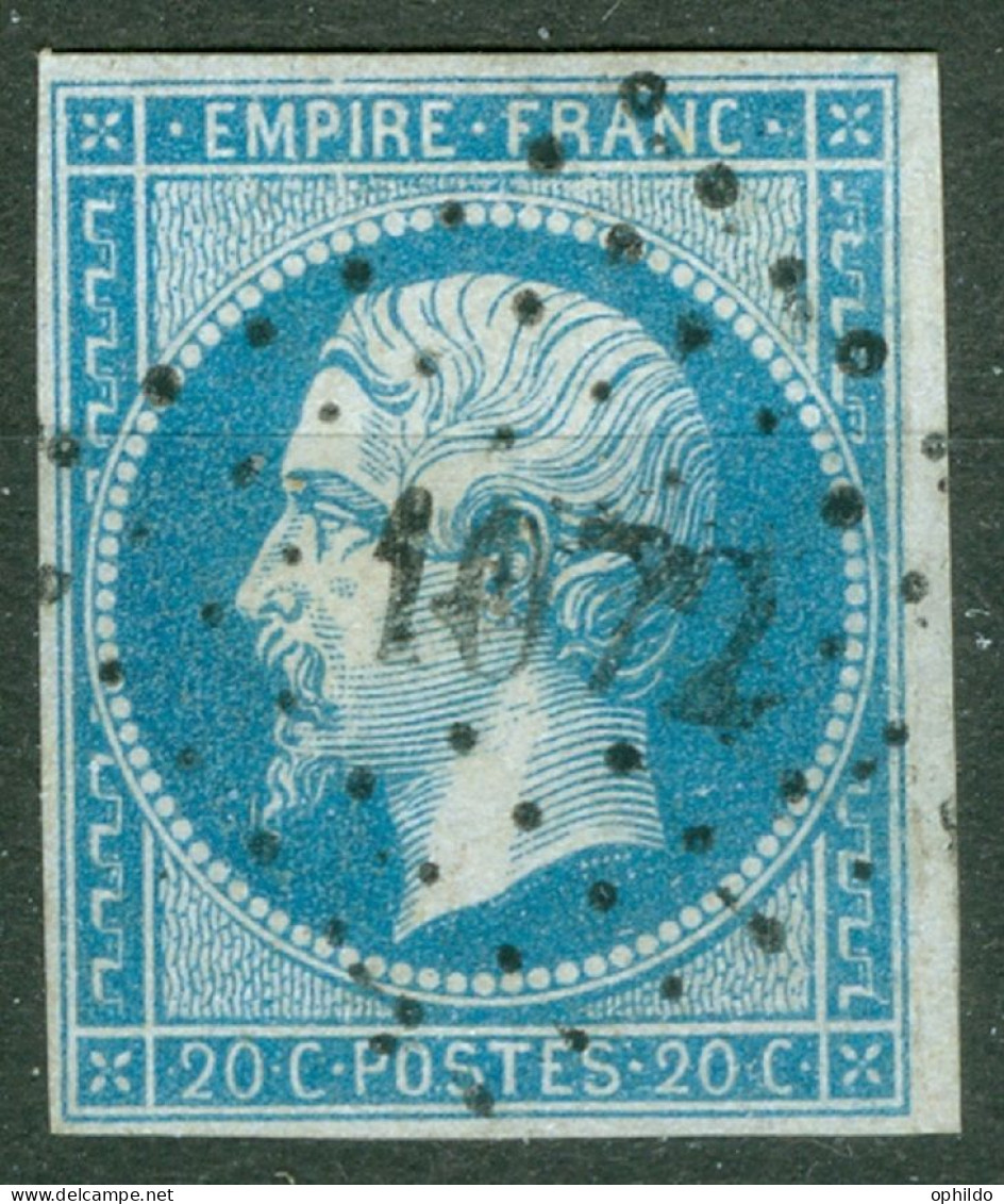 France  14 B  Ob  PC 1072 Dampierre De L'Aube  Aube   - 1853-1860 Napoleon III
