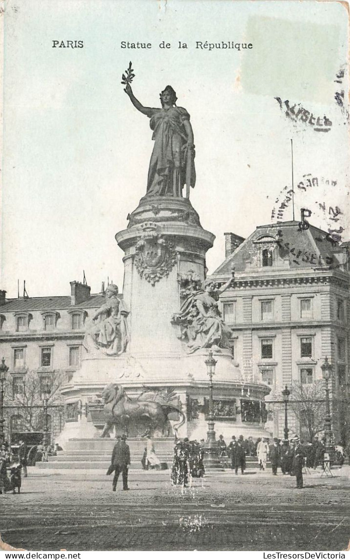 FRANCE - Paris - Vue Sur La Statue De La République - Animé - Vue Générale - Carte Postale Ancienne - Statuen