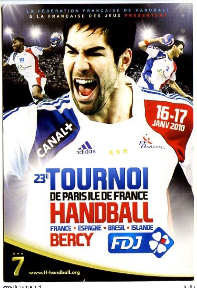 CPM 10.5 X 15 Paris Bercy 23ème Tournoi De HANDBALL 16-17 Janvier 2010 Présence Des Champions Olympiques Et * - Handbal