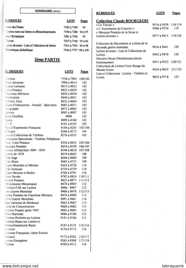 LIT - VO - SINAIS - Vente N° 38 - Carnévalé-Mauzan (Occupation Allemande) - Proust - Chantiers De Jeunesse - Bourgeois ( - Auktionskataloge