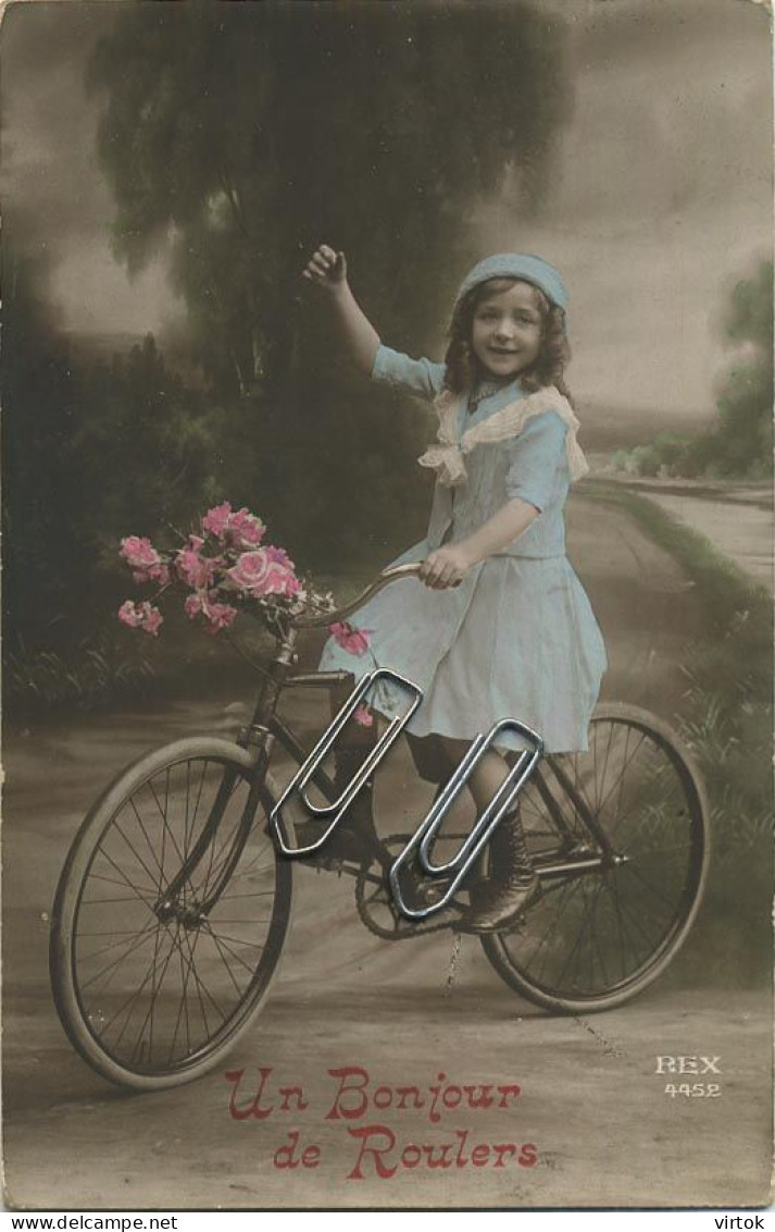 ROESELARE :  Un  Bonjour  ( 1911 Met Zegel )   Velo - Fiets - Roeselare