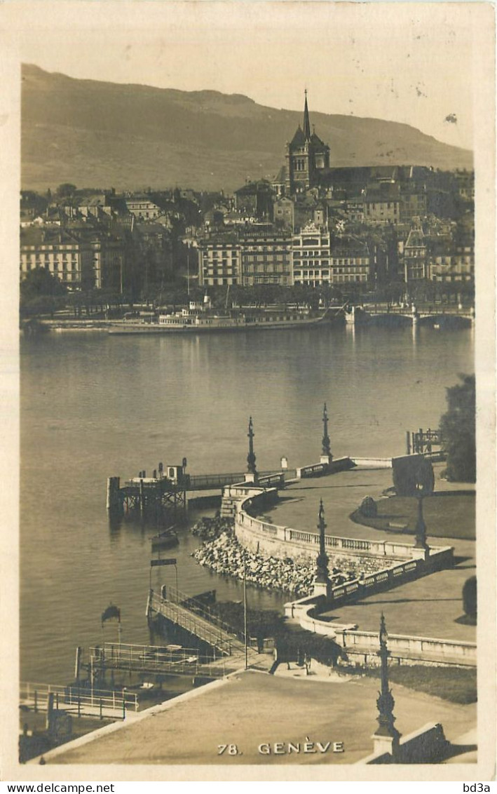 CACHET SUISSE GENEVE 1926 NAVIGATION INTERIEURE - Postmark Collection