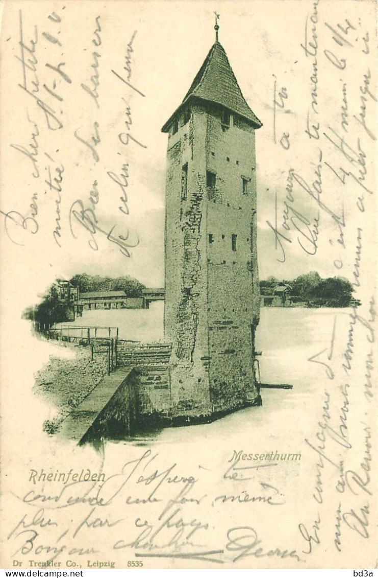 CACHET SUISSE RHEINFELDEN 1901 - Poststempel