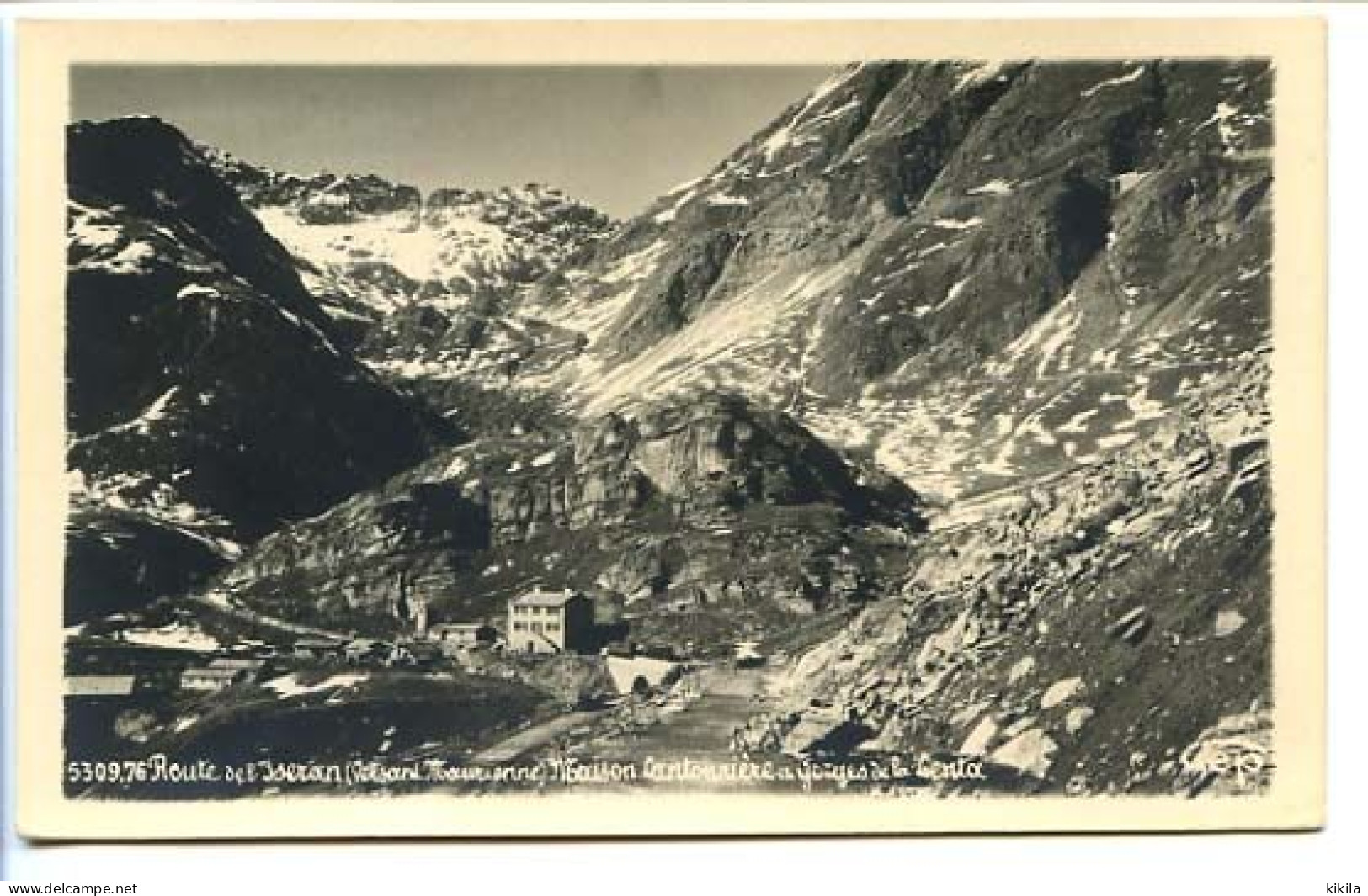 CPA 9 X 14 Savoie  Route De L'Iseran Versant Maurienne Maison Cantonnière Et Gorges De La Lenta  Photo Mat - Andere & Zonder Classificatie