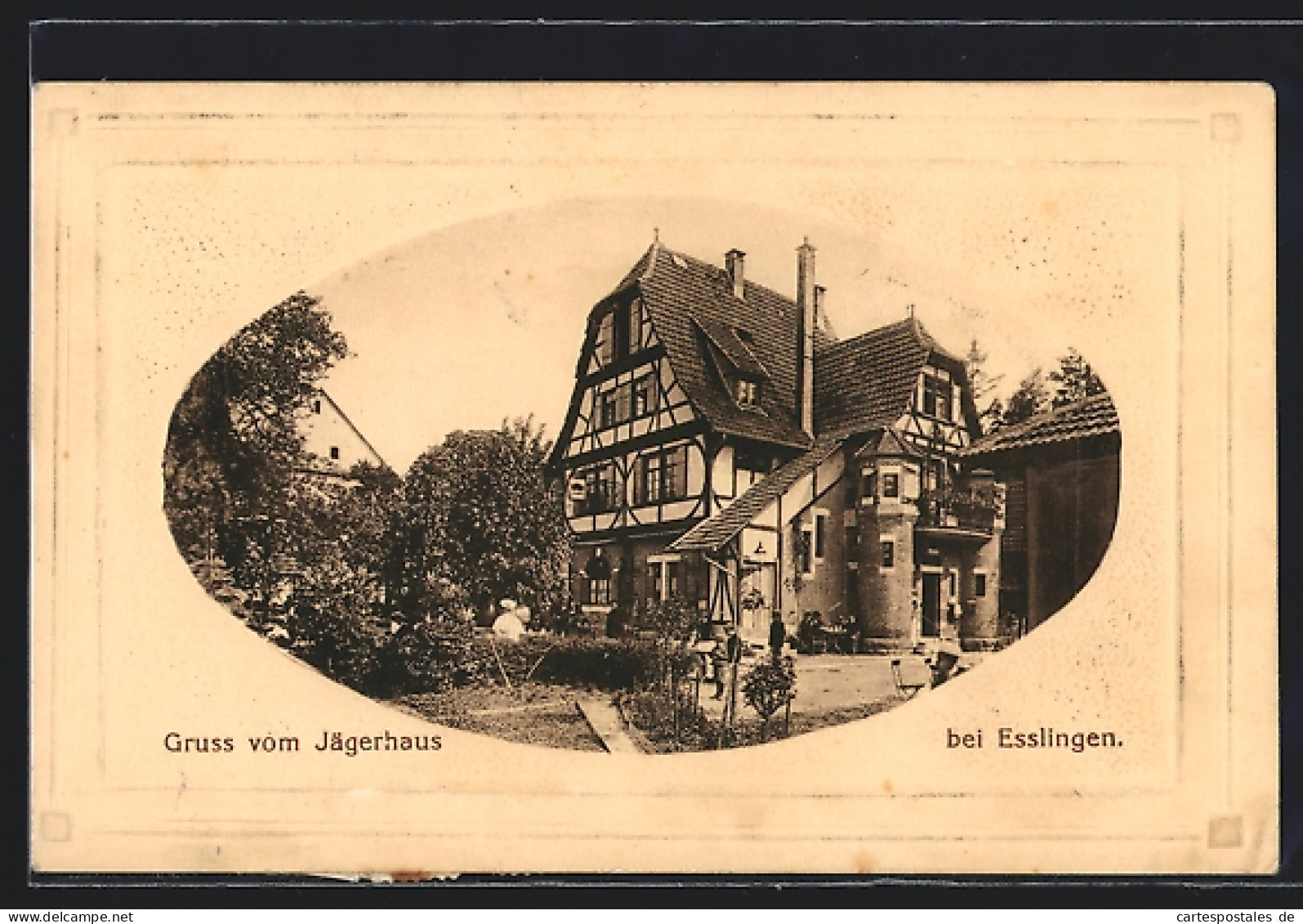 AK Esslingen / Neckar, Gruss Vom Kurhotel Jägerhaus  - Esslingen