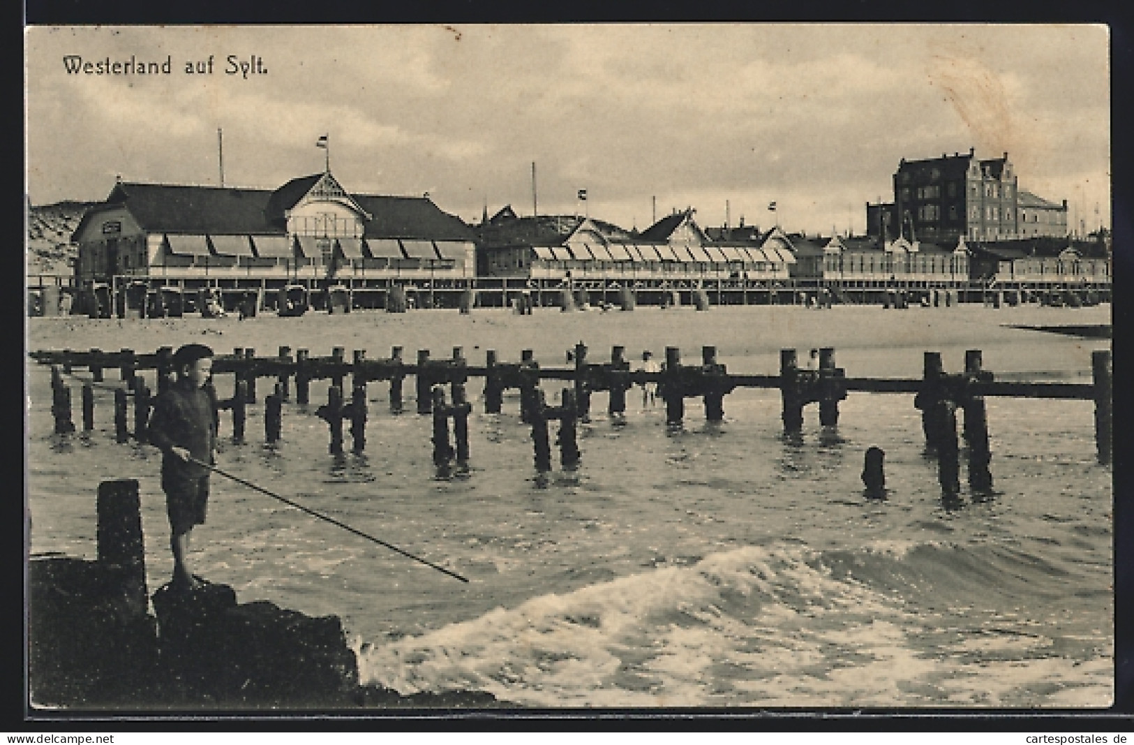 AK Westerland Auf Sylt, Blick Vom Wasser Auf Die Kaiser-Halle  - Sylt