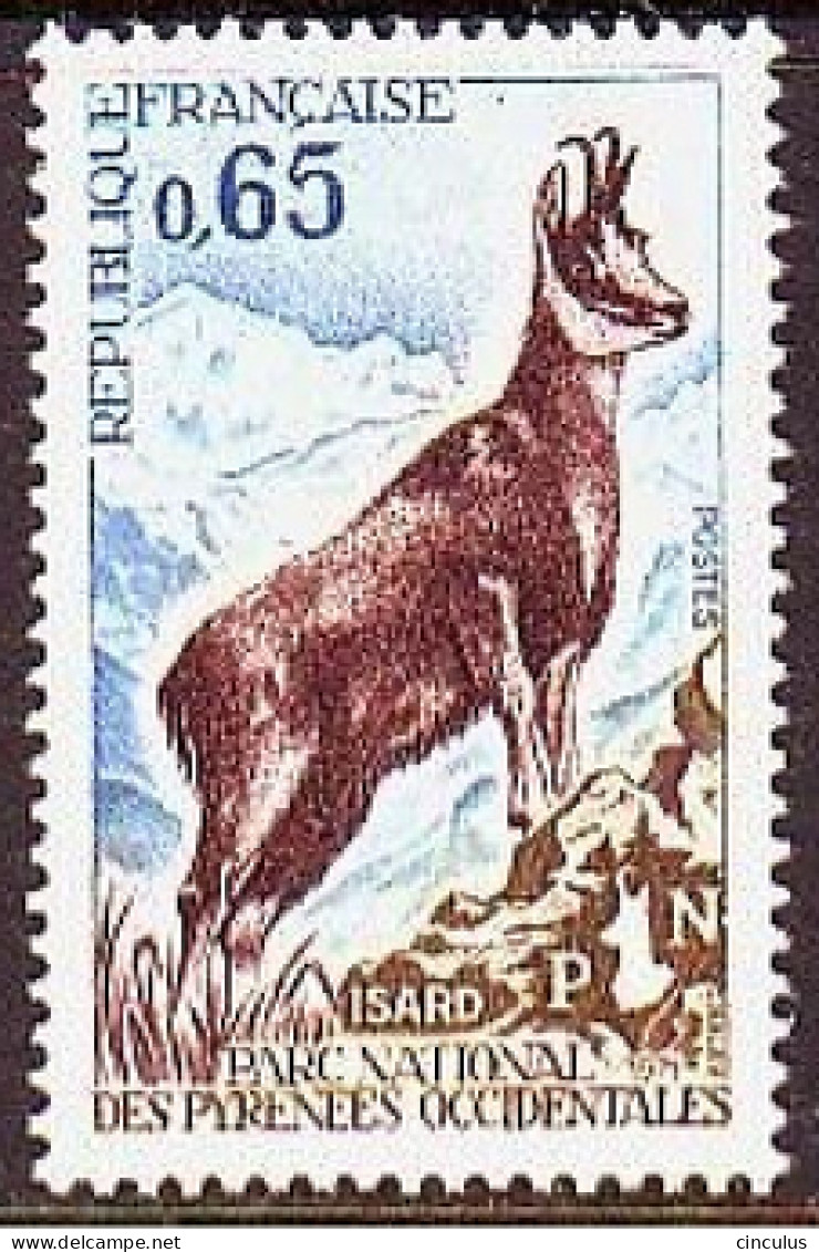 1971. France. Pyrenean Chamois (Rupicapra Rupicapra Pyrenaica). MNH. Mi. Nr. 1747 - Nuevos