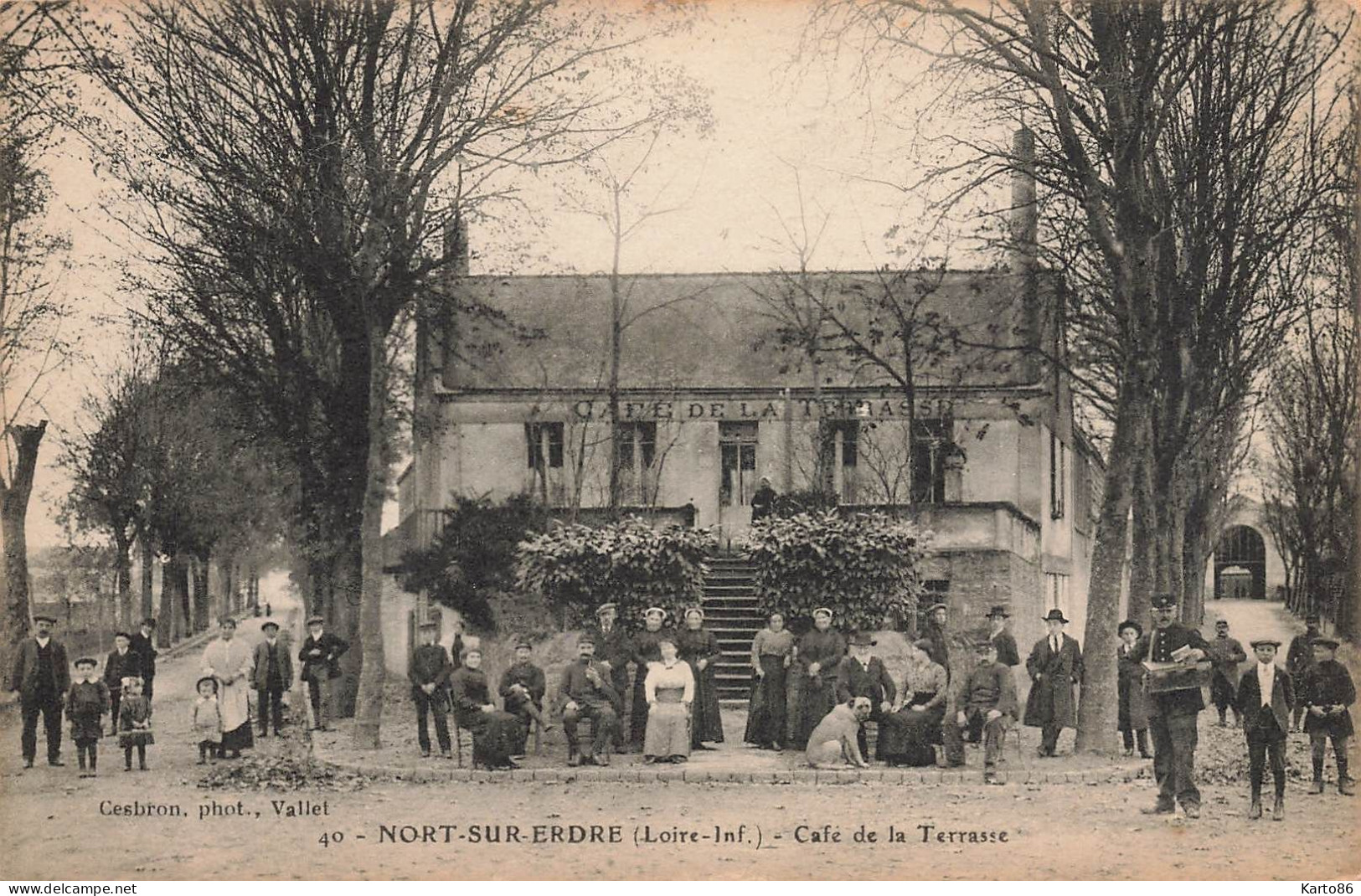 Nort Sur Erdre * Rue Et Café De La Terrasse * Villageois - Nort Sur Erdre
