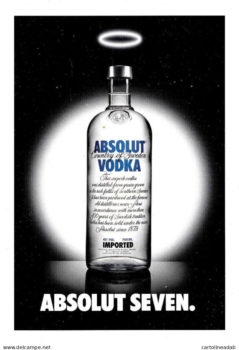 [MD5203] CPM - ABSOLUT SEVEN - ABSOLUTE VODKA COLLECTION 297 - PROMOCARD 5328 - PERFETTA - Non Viaggiata - Advertising